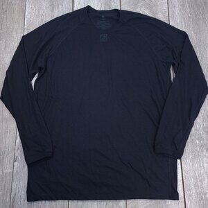 Tyndale FR Mens Baselayer Shirt Size Large Navy Blue Flame Resistant Long Sleeve
